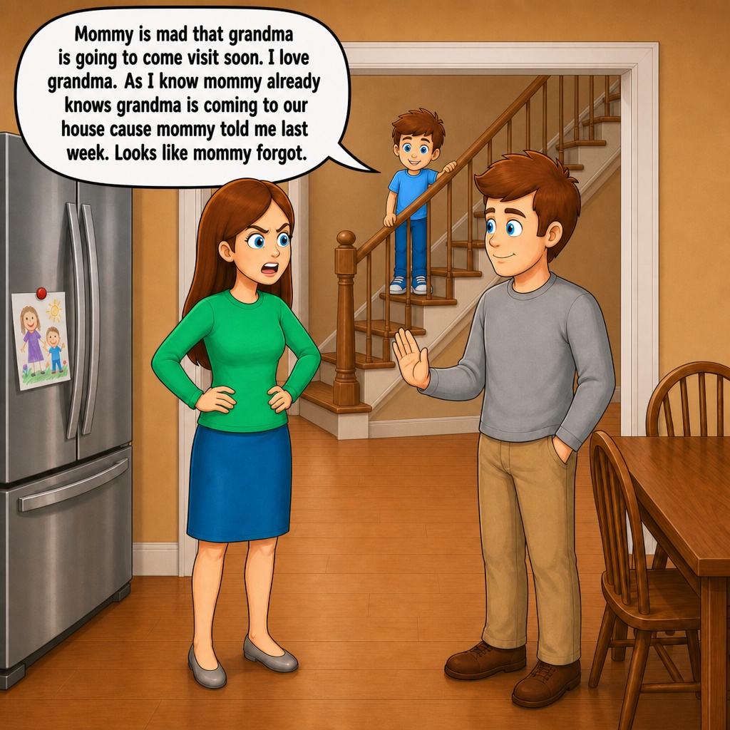 Sample page from Why Is Mommy Mad?